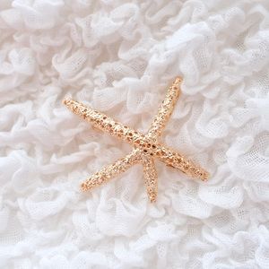 🆕 Hair clip - Starfish, gold color